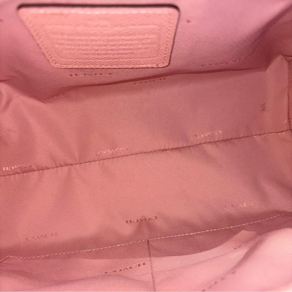 Coach Pink Blush Structured Leather Satchel